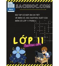 Bài tập có đáp án chi tiết về biến cố, xác suấtxác suất của biến cố lớp 11 phần 6