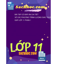 Bài tập có đáp án chi tiết về các phương trình lượng giác thường gặp lớp 11 phần 1