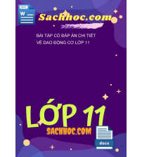 Bài tập có đáp án chi tiết về dao động cơ lớp 11