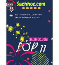 Bài tập Giải tích lớp 11 THPT Thành Nhân năm 2019- 2020