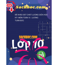 Đề khảo sát chất lượng giữa học kỳ I môn Toán 10 - Lương Tuấn Đức