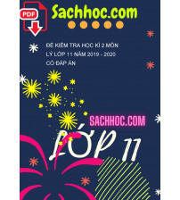 Đề kiểm tra học kì 2 môn Lý lớp 11 năm 2019 - 2020 có đáp án