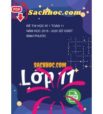 Đề thi học kì 1 Toán 11 năm học 2019 - 2020 sở GDĐT Bình Phước