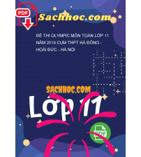 Đề thi Olympic môn Toán lớp 11 năm 2019 cụm THPT Hà Đông - Hoài Đức - Hà Nội