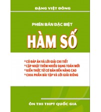 Chuyên đề hàm số - Đặng Việt Đông (Phiên bản đặc biệt)