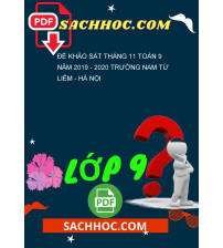 Đề khảo sát tháng 11 Toán 9 năm 2019 - 2020 trường Nam Từ Liêm - Hà Nội