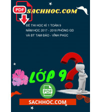 Đề thi học kì 1 Toán 9 năm học 2017 - 2018 phòng GD và ĐT Tam Đảo - Vĩnh Phúc