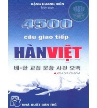 4500 câu giao tiếp Hàn Việt (ebook+audio)