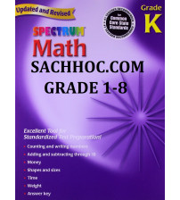 Trọn bộ sách Spectrum math grade 1,2,3,4,5,6,7,8