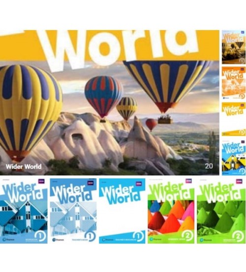 Trọn bộ sách Wider World Starter 1,2,3,4 (ebook+audio)