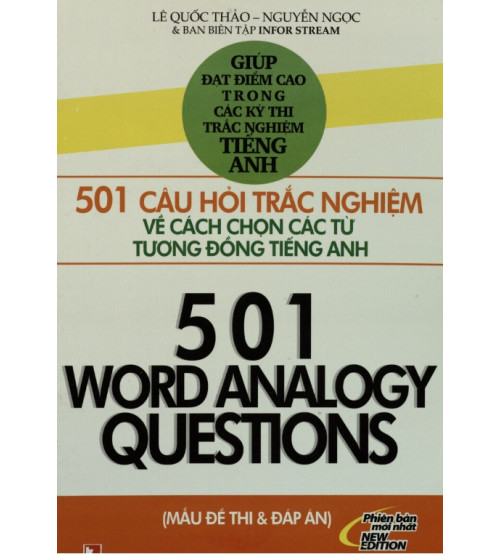 501 câu hỏi trắc nghiệm về cách chọn các từ tương đồng tiếng anh