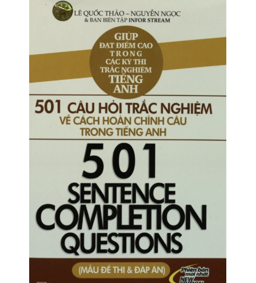 501 câu hỏi trắc nghiệm về cách hoàn chỉnh câu trong tiếng anh