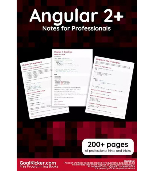 Angular 2+ Notes for Professionals
