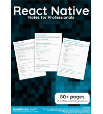 React Native Notes For Professionals