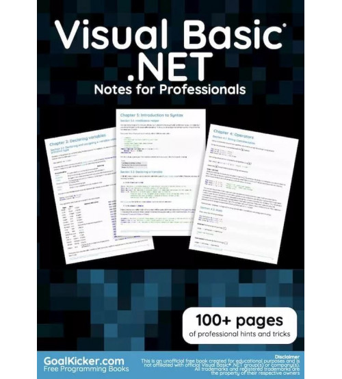 Visual Basic NET Notes for Professionals